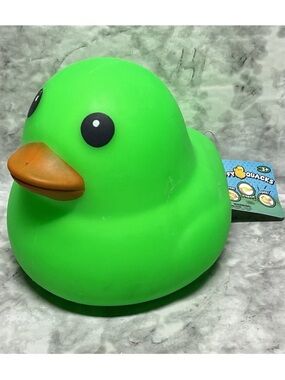 Toymendous Laffy Quacks Green Duck Squishy Sensory Fidget Toy Viral